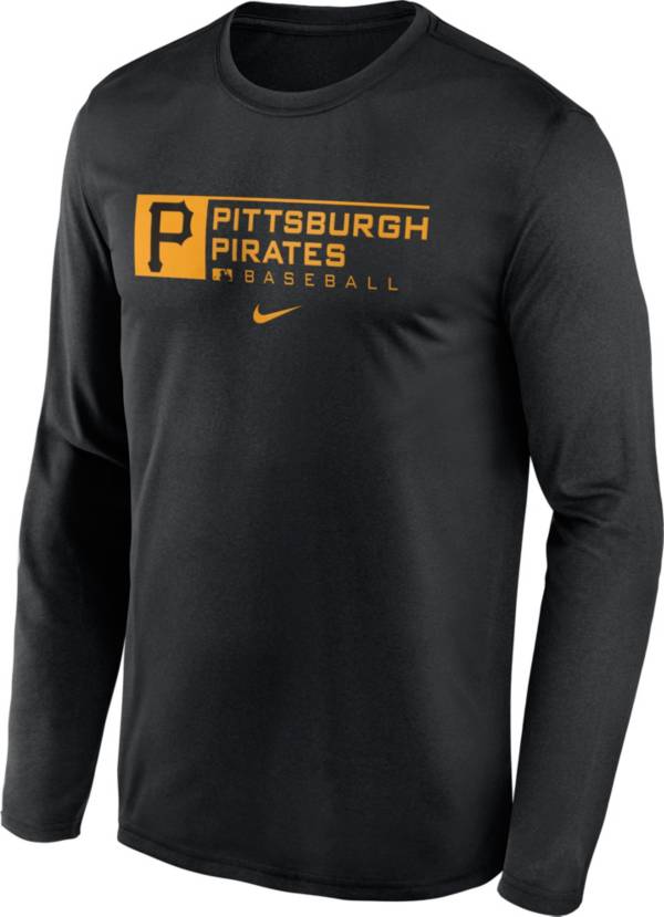 Nike Men's Pittsburgh Pirates Black Legend Issue Long Sleeve T-Shirt product image