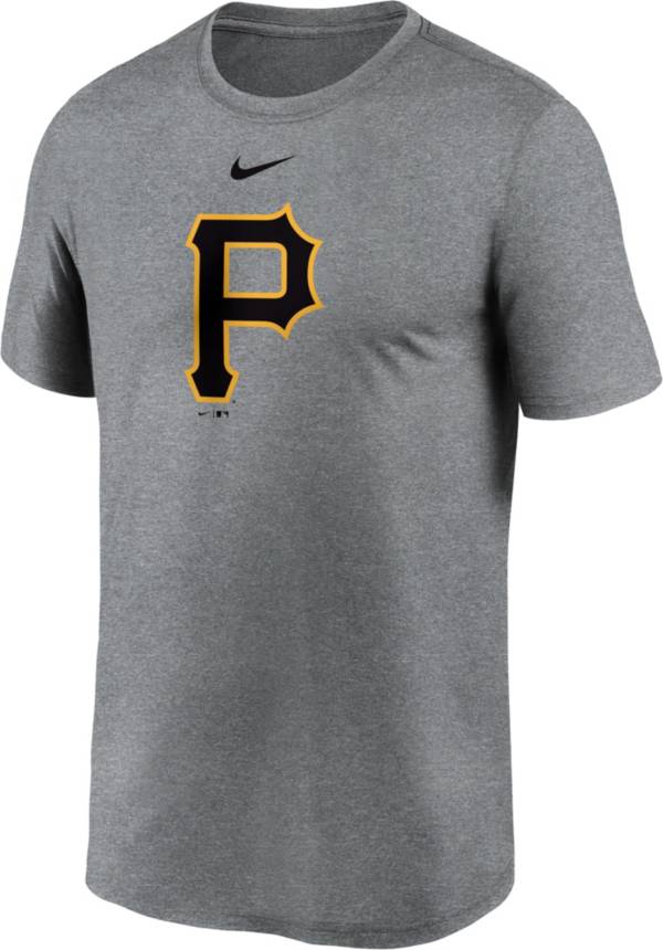 Nike Men's Pittsburgh Pirates Grey Logo Legend T-Shirt