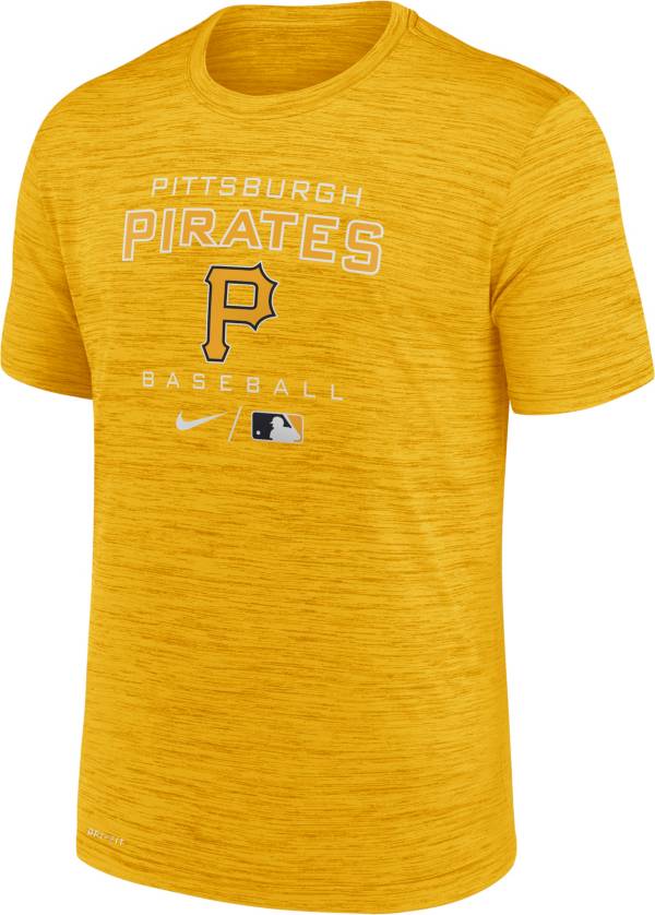 Nike Men's Pittsburgh Pirates Yellow Legend Velocity T-Shirt