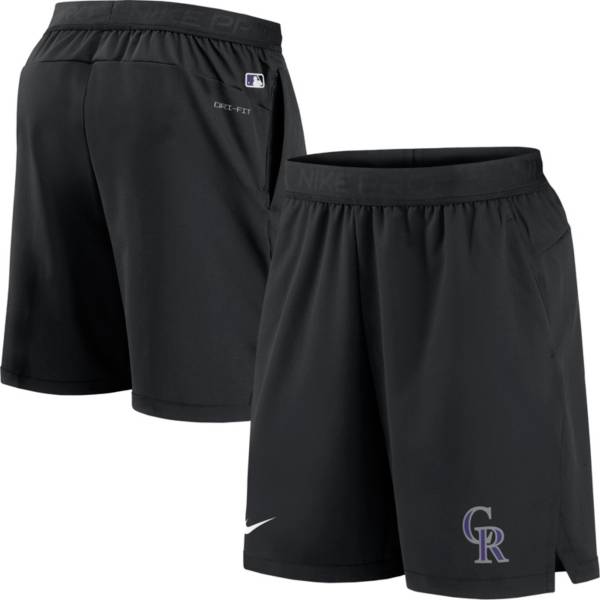Nike Men's Colorado Rockies Black Flex Vent Shorts