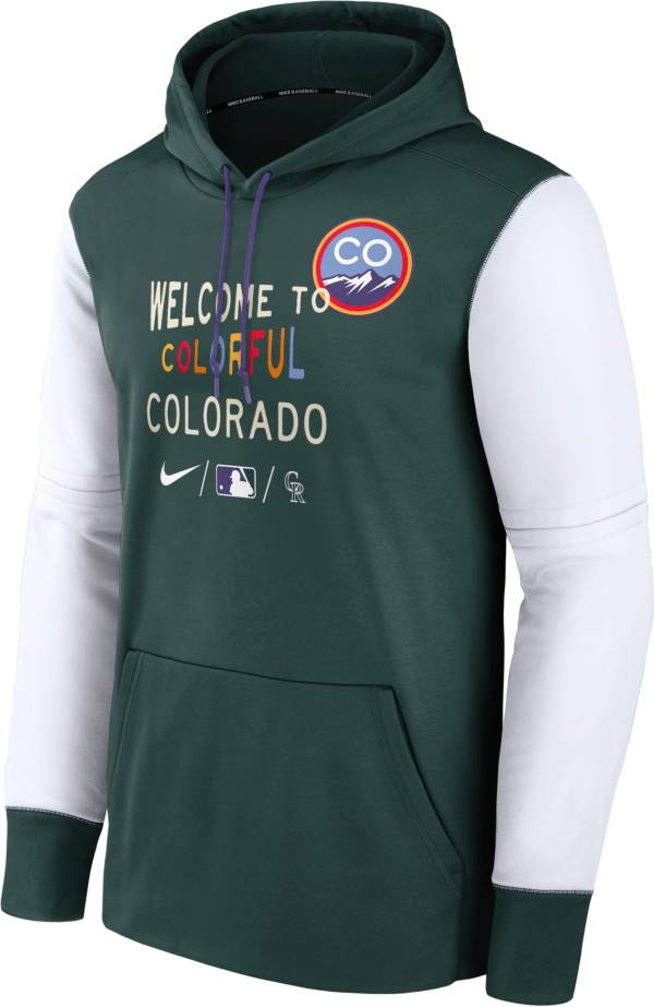 Nike Men's Colorado Rockies 2022 City Connect Therma-FIT Hoodie