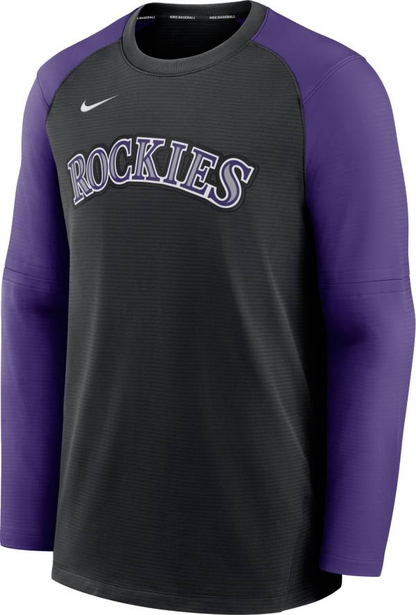 Nike Men's Colorado Rockies Black Authentic Collection Pre-Game Long Sleeve T-Shirt product image