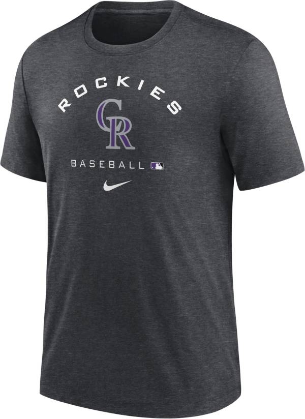 Nike Men's Colorado Rockies Gray Early Work T-Shirt