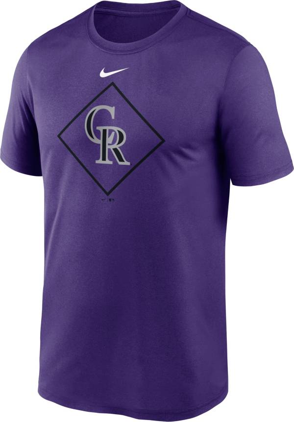 Nike Men's Colorado Rockies Purple Legend Icon T-Shirt