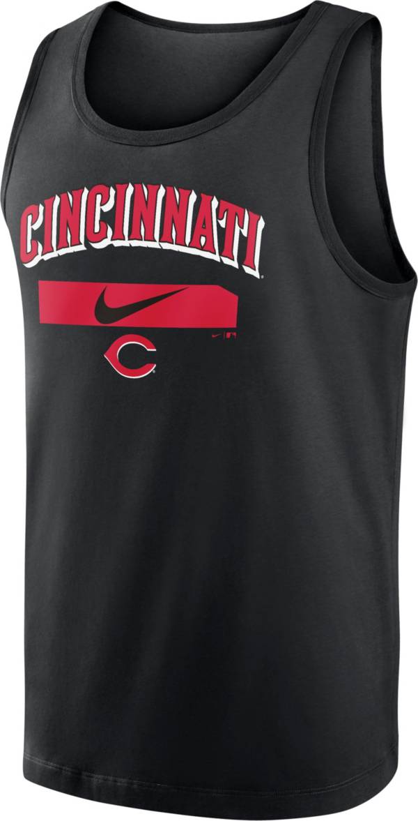 Nike Men's Cincinnati Reds Black Cotton Tank Top