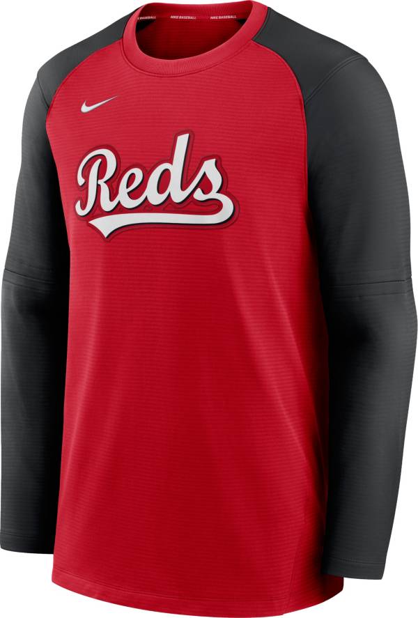 Nike Men's Cincinnati Reds Red Authentic Collection Pre-Game Long Sleeve T-Shirt