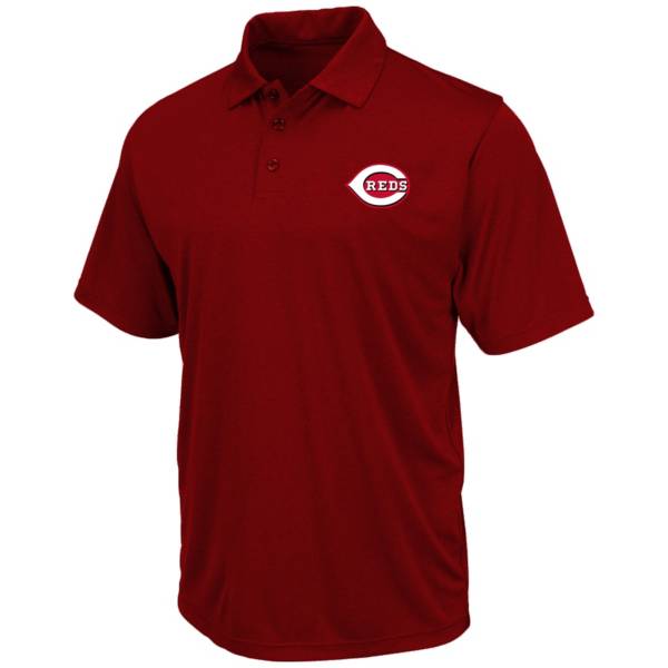 Nike Men's Big and Tall Cincinnati Reds Red Birdseye Polo