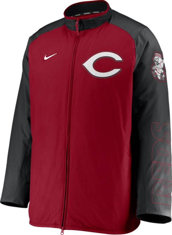 Nike Men's Cincinnati Reds Red Authentic Collection Dugout Full-Zip Jacket