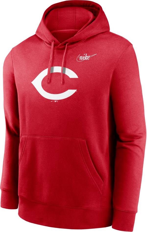 Nike Men's Cincinnati Reds Red Club Logo Pullover Hoodie