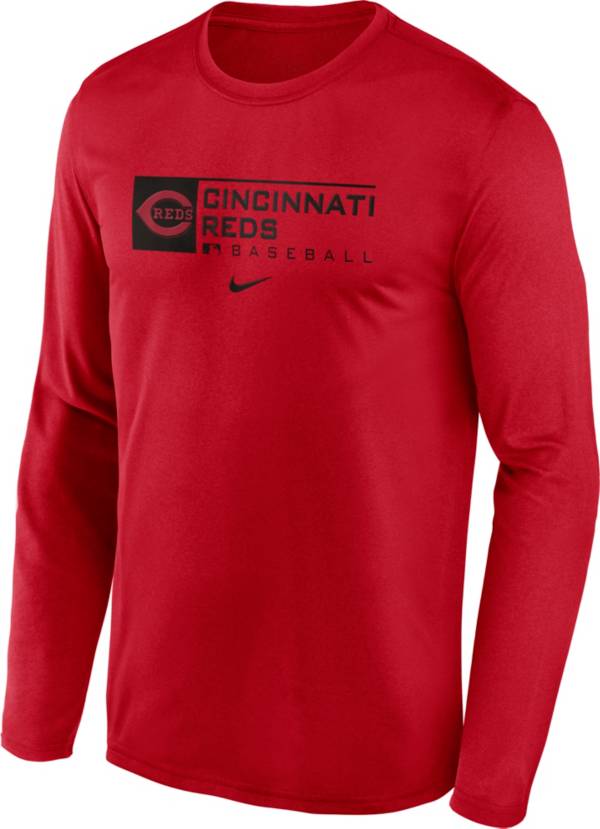 Nike Men's Cincinnati Reds Red Legend Issue Long Sleeve T-Shirt