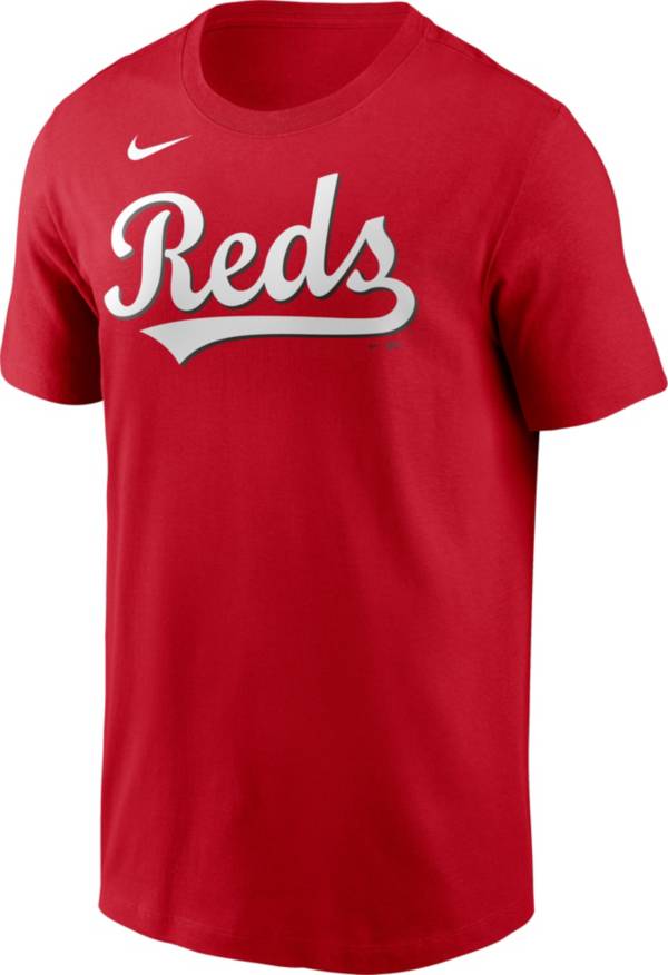 Nike Men's Cincinnati Reds Red Alternate Wordmark T-Shirt