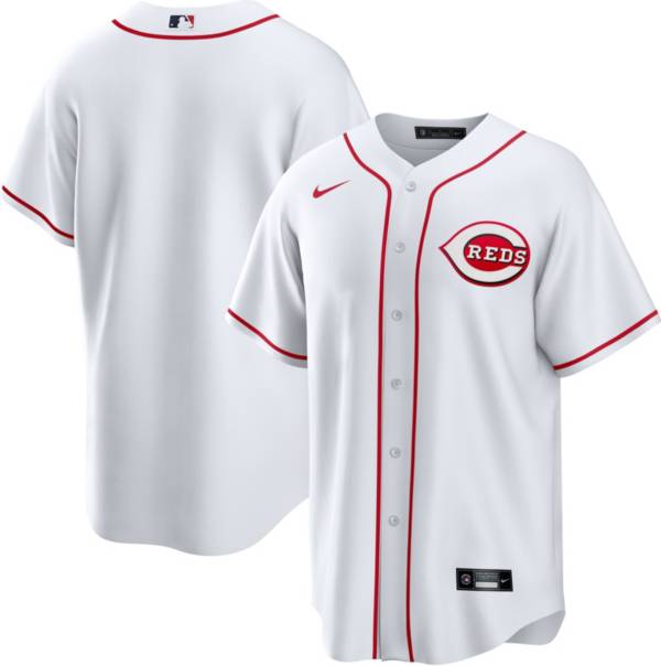 Nike Men's Cincinnati Reds White Cool Base Replica Jersey