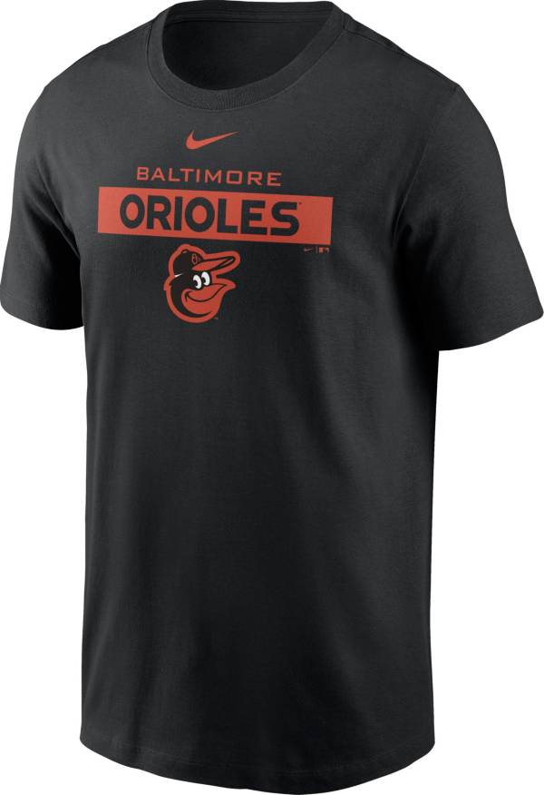 Nike Men's Baltimore Orioles Black Cotton T-Shirt