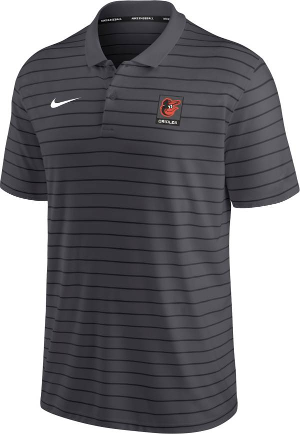 Nike Men's Baltimore Orioles Black Striped Polo