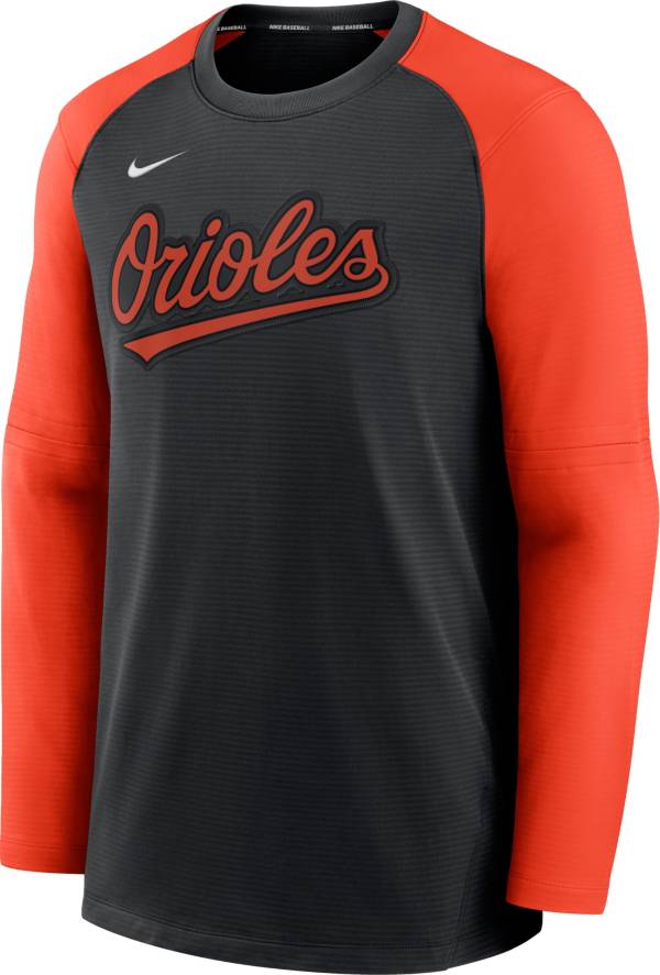 Nike Men's Baltimore Orioles Black Authentic Collection Pre-Game Long Sleeve T-Shirt