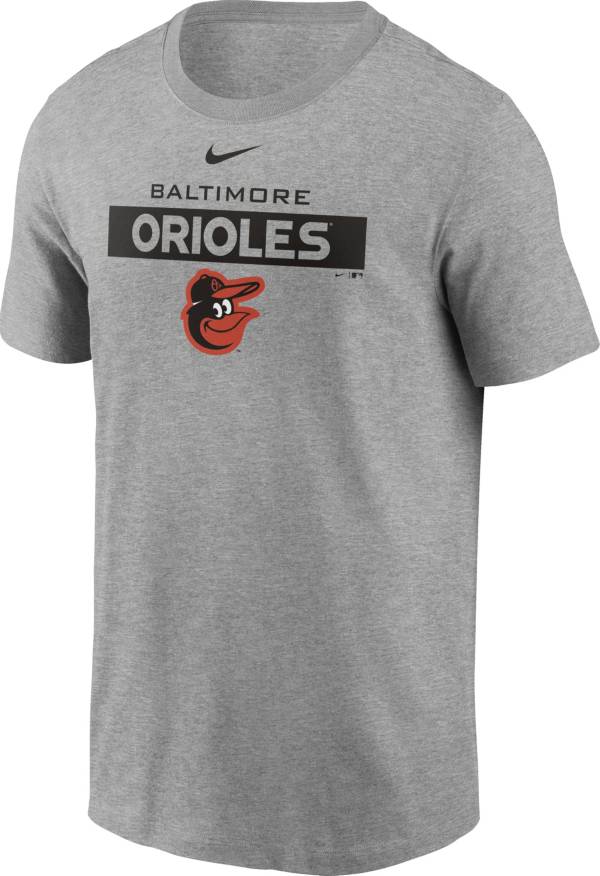 Nike Men's Baltimore Orioles Gray Cotton T-Shirt