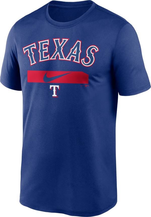 Nike Men's Texas Rangers Blue Practice T-Shirt