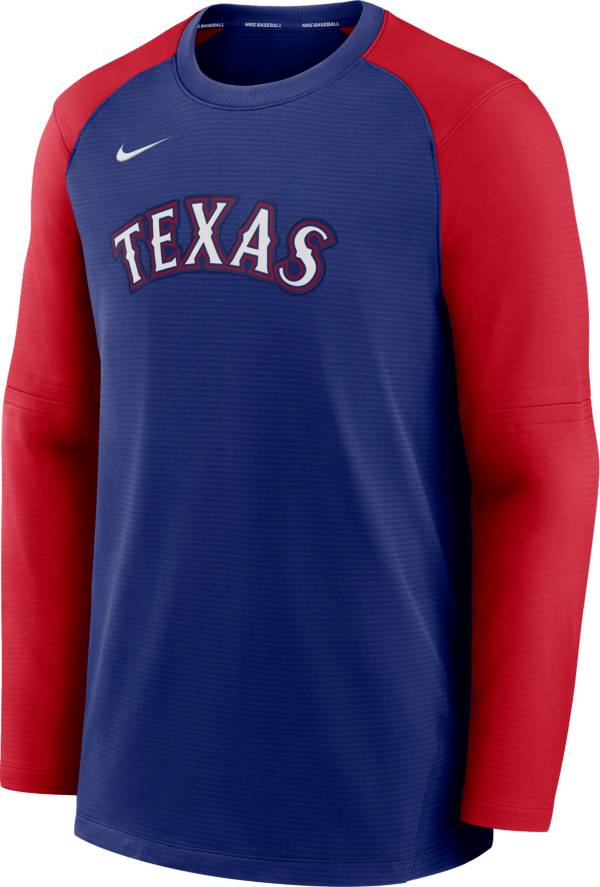 Nike Men's Texas Rangers Authentic Collection Pre-Game Long Sleeve T-Shirt