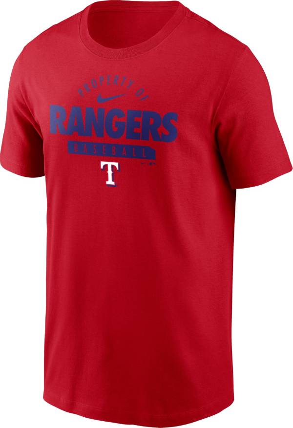 Nike Men's Texas Rangers Red ‘Property Of' T-Shirt