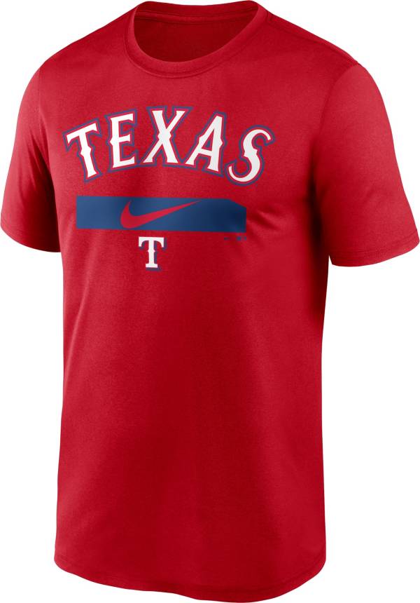 Nike Men's Texas Rangers Red Practice Cotton T-Shirt