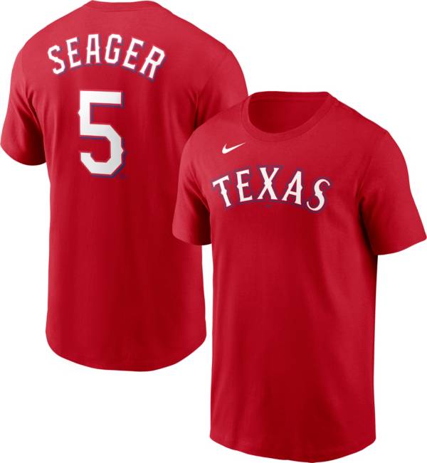 Nike Men's Texas Rangers Corey Seager #5 Red T-Shirt product image