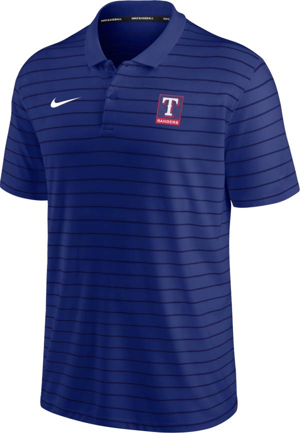 Nike Men's Texas Rangers Royal Striped Polo