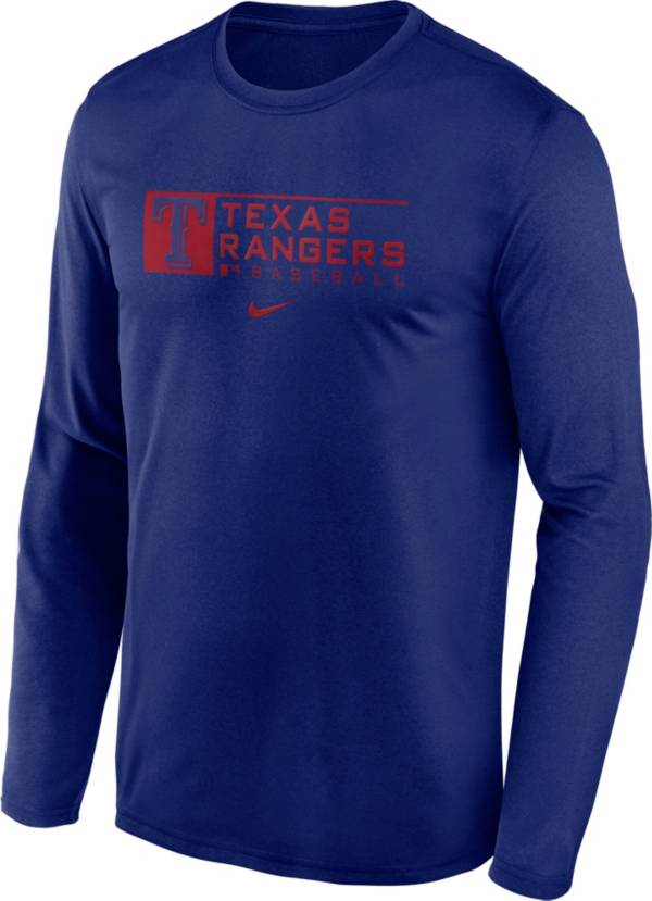 Nike Men's Texas Rangers Royal Legend Issue Long Sleeve T-Shirt product image
