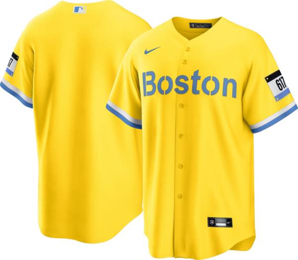 Nike Men's Boston Red Sox Gold 2021 City Connect Replica Baseball Jersey product image