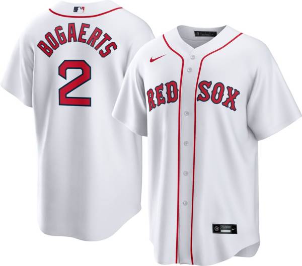 Nike Men's Boston Red Sox Xander Bogaerts #2 White Cool Base Jersey
