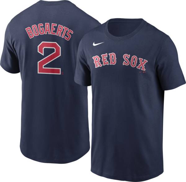 Nike Men's Boston Red Sox Xander Bogaerts #2 Navy T-Shirt