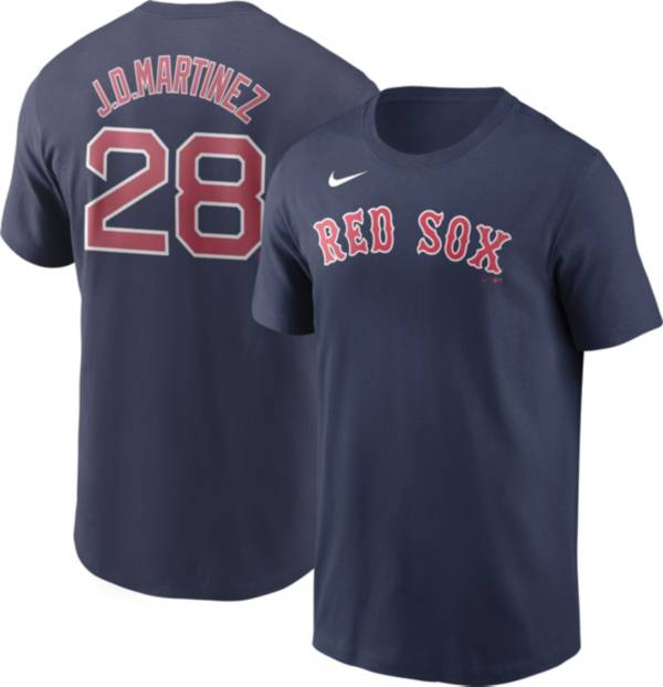 Nike Men's Boston Red Sox J.D. Martinez #28 Navy T-Shirt