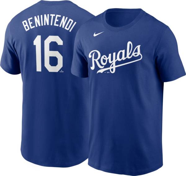 Nike Men's Kansas City Royals Andrew Benentendi #16 Blue T-Shirt product image