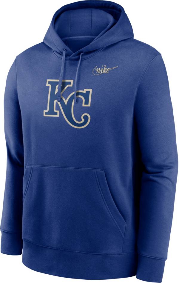 Nike Men's Kansas City Royals Navy Cooperstown Club Pullover Hoodie