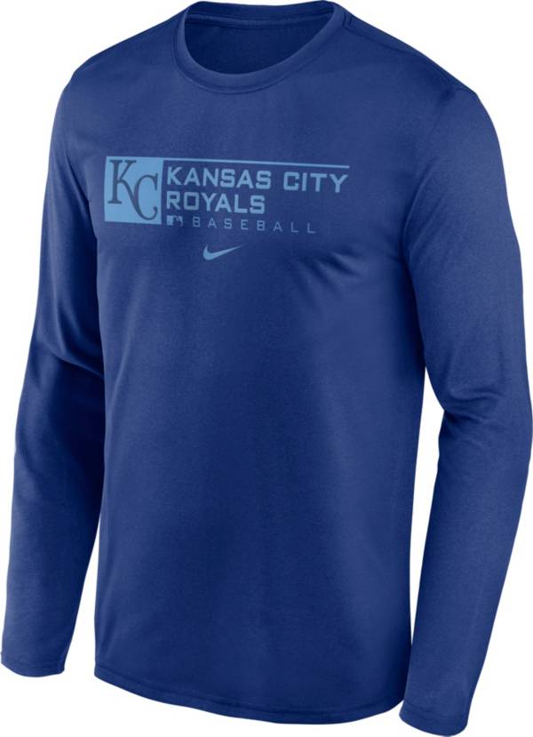 Nike Men's Kansas City Royals Blue Legend Issue Long Sleeve T-Shirt