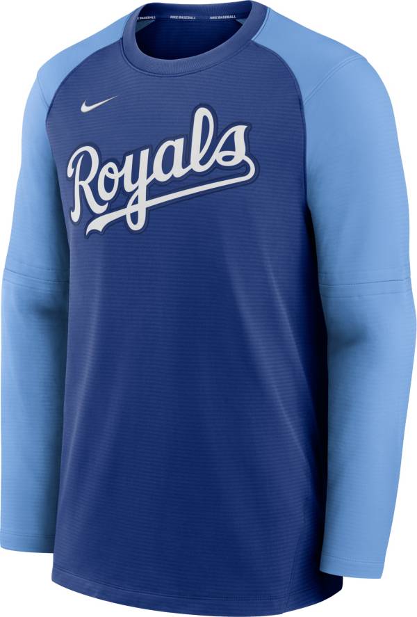 Nike Men's Kansas City Royals Blue Authentic Collection Pre-Game Long Sleeve T-Shirt