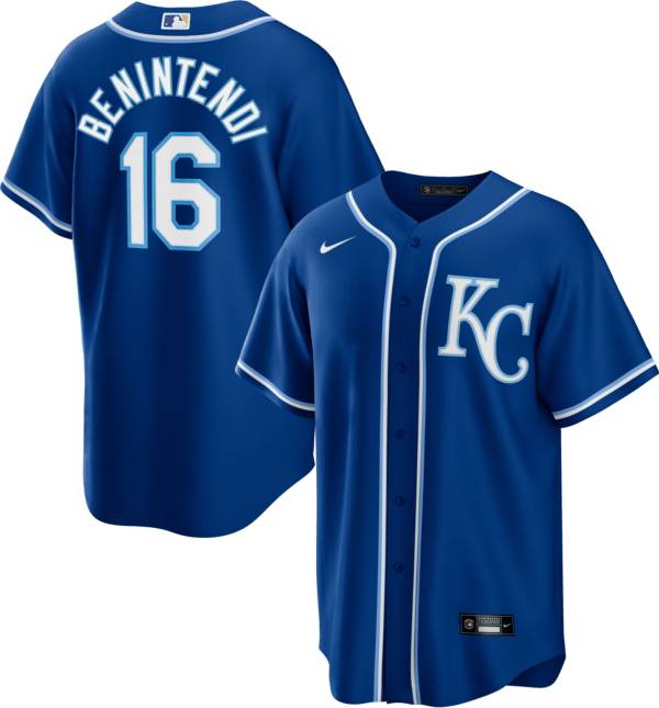 Nike Men's Replica Kansas City Royals Andrew Benintendi #16 Cool Base Royal Jersey