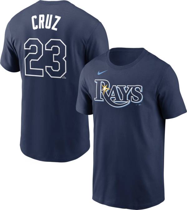 Nike Men's Tampa Bay Rays Nelson Cruz #23 Navy T-Shirt