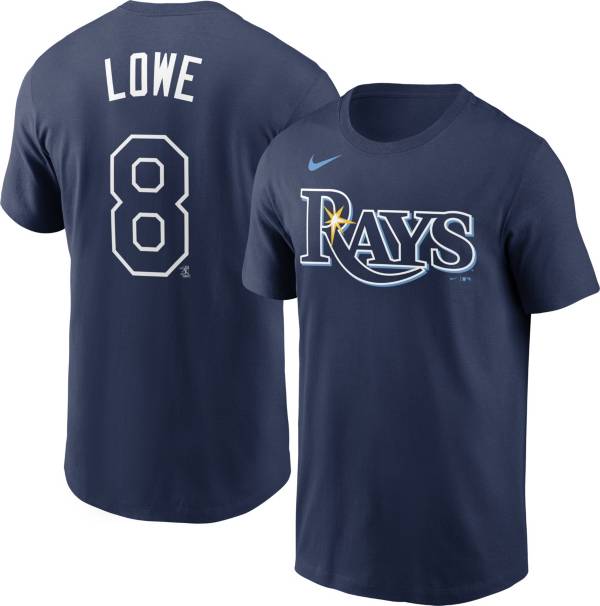 Nike Men's Tampa Bay Rays Brandon Lowe #8 Navy T-Shirt product image