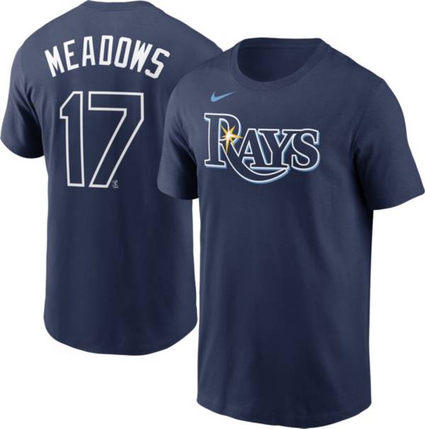 Nike Men's Tampa Bay Rays Austin Meadows #17 Navy T-Shirt product image