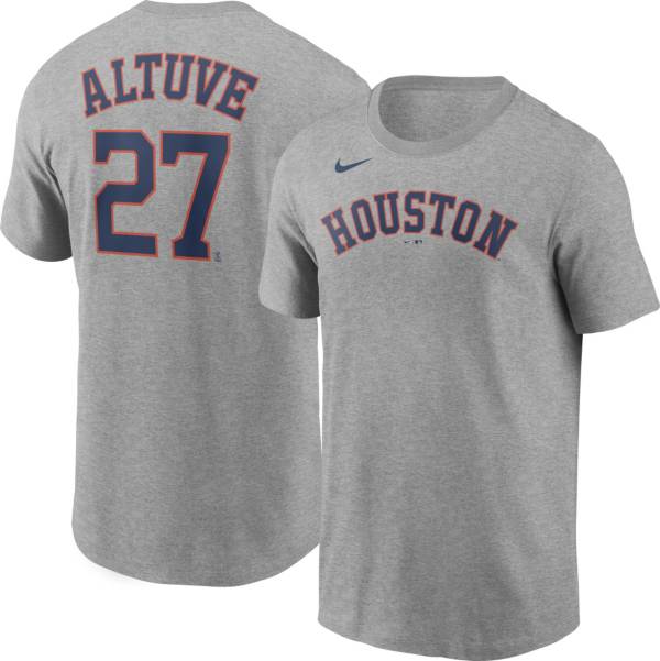 Nike Youth Houston Astros Jose Altuve #27 Grey T-Shirt