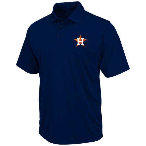 Nike Men's Big and Tall Houston Astros Navy Birdseye Polo