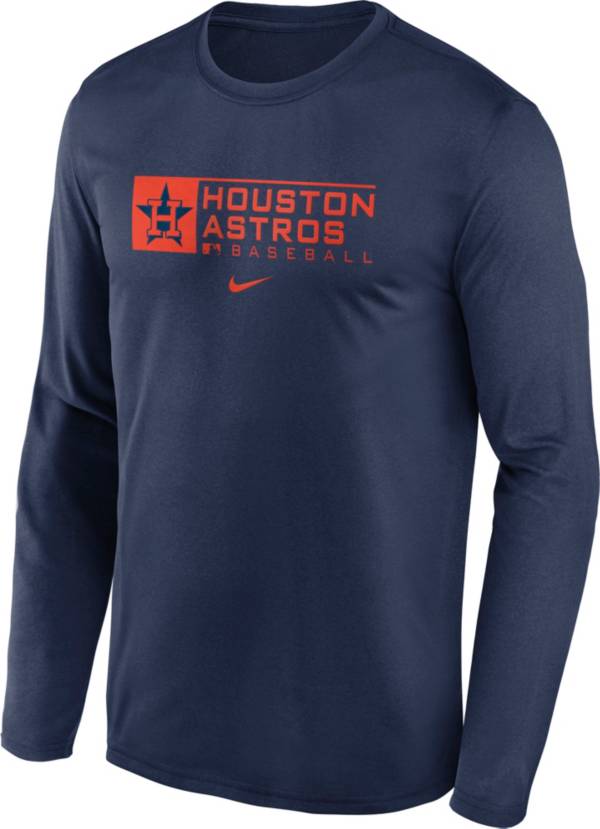 Nike Men's Houston Astros Navy Legend Issue Long Sleeve T-Shirt