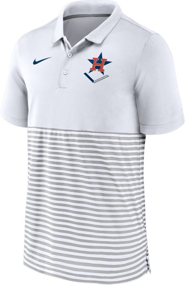 Nike Men's Houston Astros Stripe Blue Polo