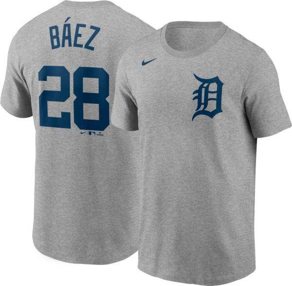 Nike Men's Detroit Tigers Javier Báez #28 Gray T-Shirt product image