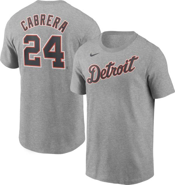 Nike Men's Detroit Tigers Miguel Cabrera #24 Grey T-Shirt product image