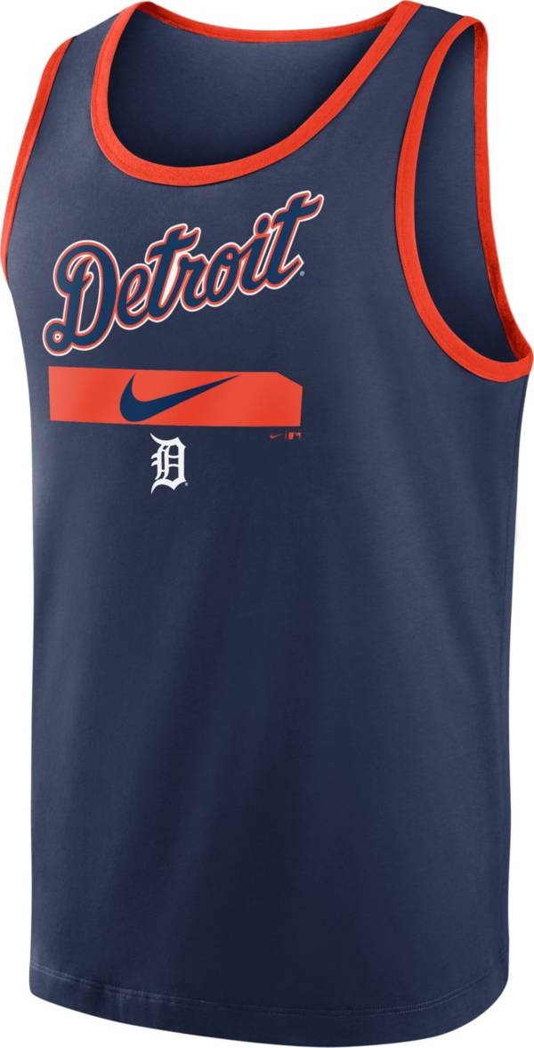 Nike Men's Detroit Tigers Navy Cotton Tank Top
