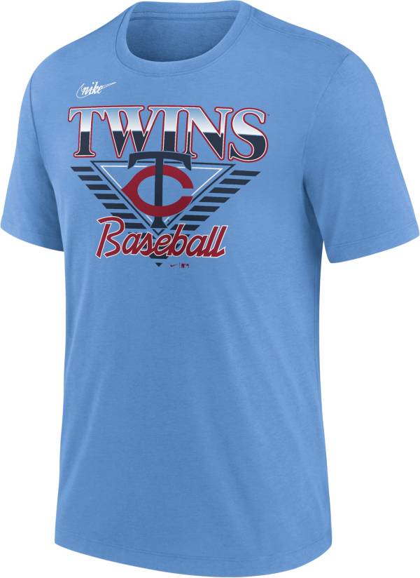 Nike Men's Minnesota Twins Blue Cooperstown Rewind T-Shirt