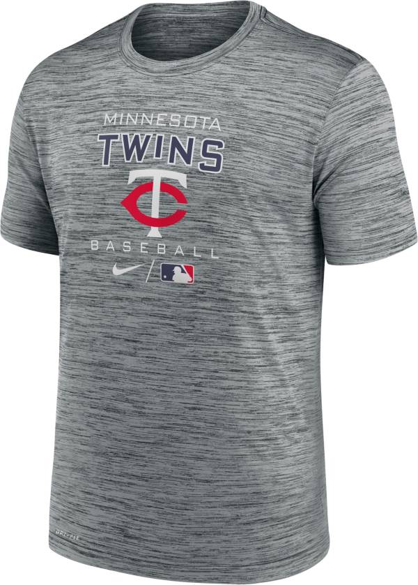 Nike Men's Minnesota Twins Gray Legend Velocity T-Shirt