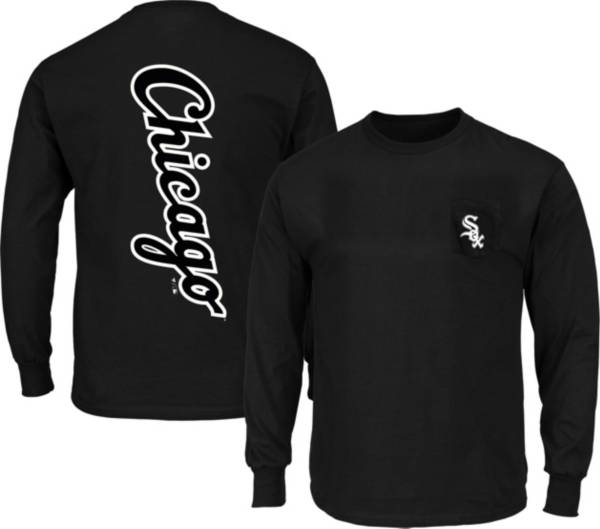 Nike Men's Chicago White Sox Black Sideline Dri-Fit Long Sleeve T-Shirt