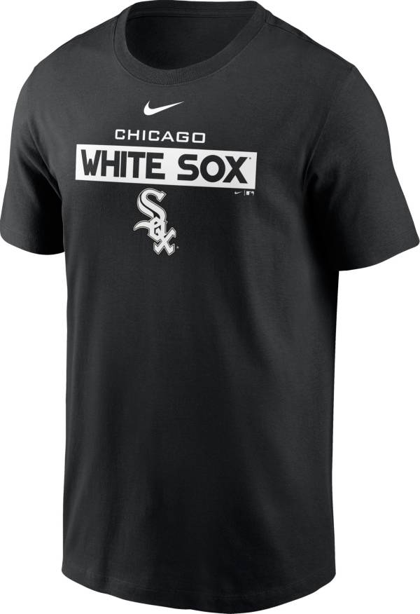 Nike Men's Chicago White Sox Black Cotton T-Shirt